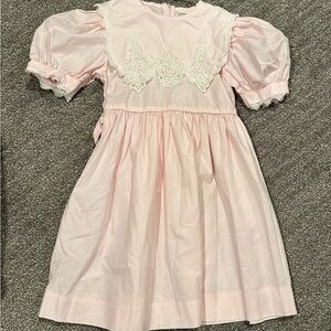 Vintage Peaches ‘n Cream girls pink dress size 6